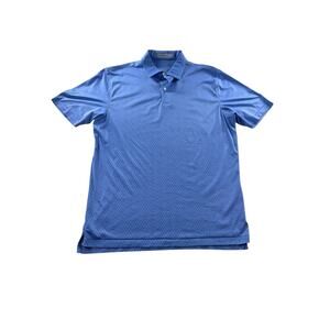 Peter Millar Featherweight Squid Pro Quo Print Golf Polo Mens M Short Sleeve